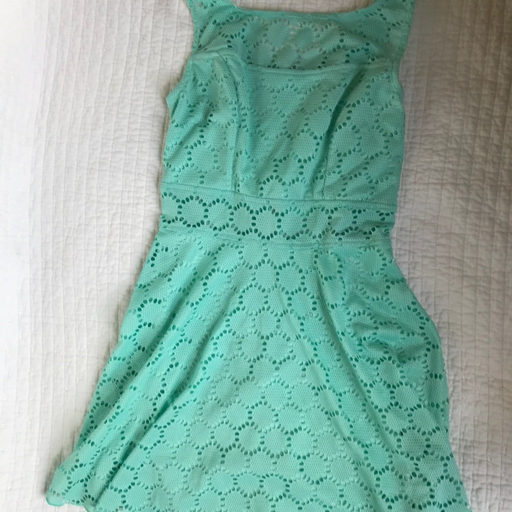 Mint green dress